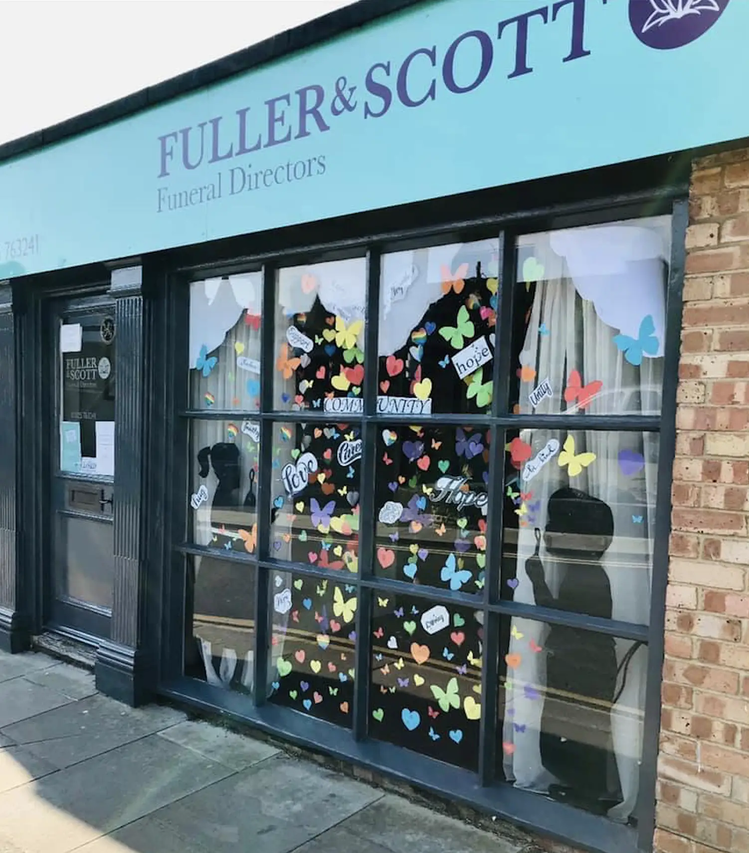 Community kindness display, Uckfield, 2020