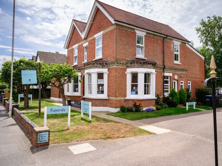 A photo showing the CPJ Field Ballard & Shortall funeral home in East Grinstead.