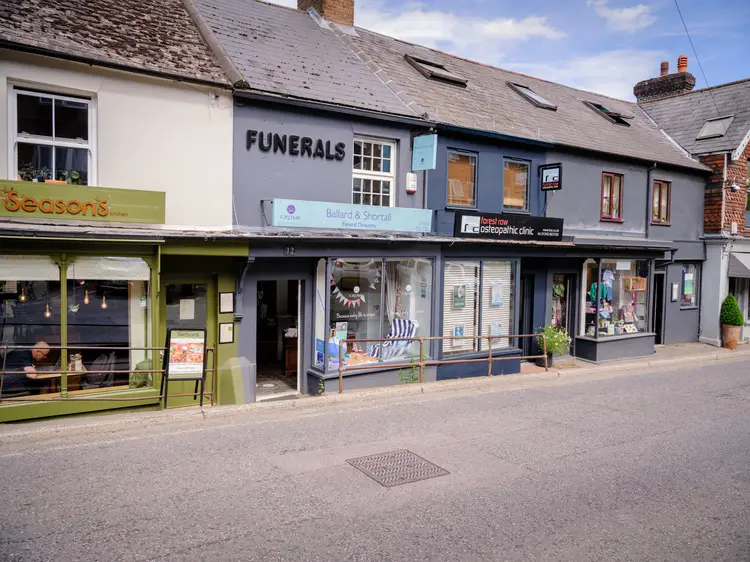 A photo showing the CPJ Field Ballard & Shortall funeral home in Forest Row.