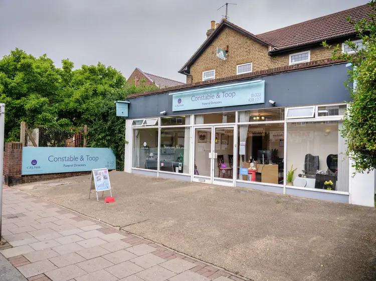 A photo showing the CPJ Field Constable & Toop funeral home in Belvedere.