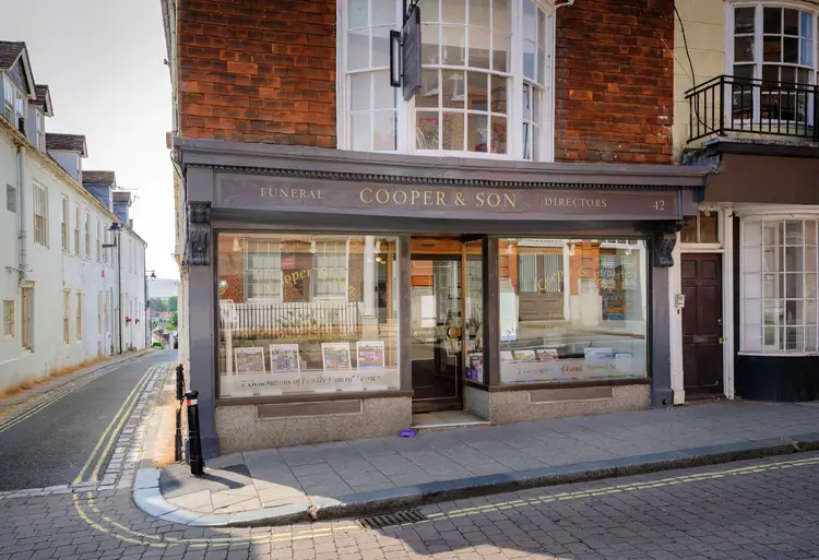A photo showing the CPJ Field Cooper & Son funeral home in Lewes.