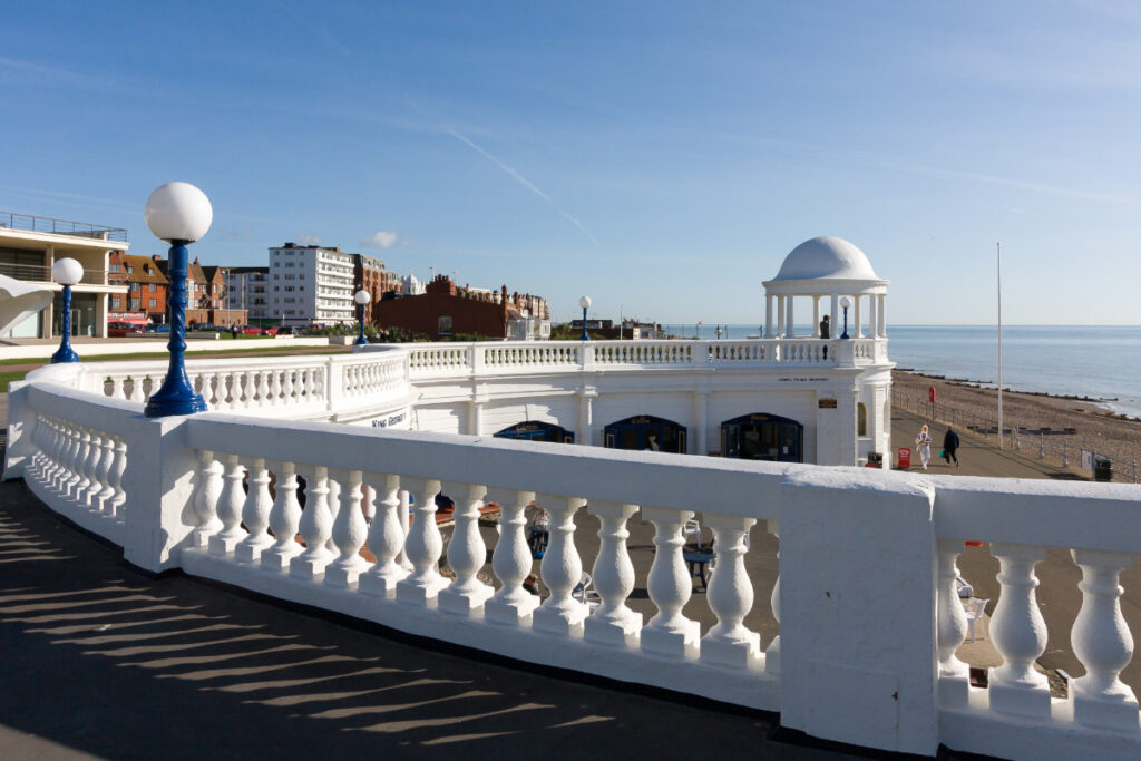 A photo showing the De La Warr Pavilion in Bexhill.
