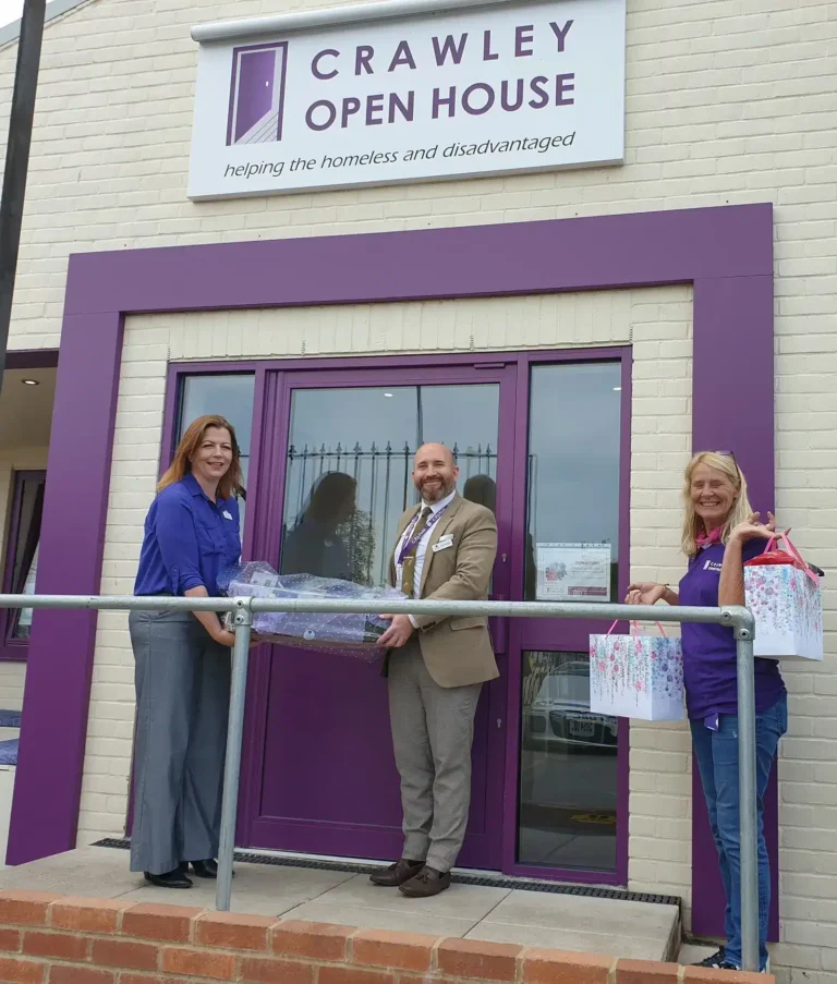 Food bank donation, Crawley, 2020