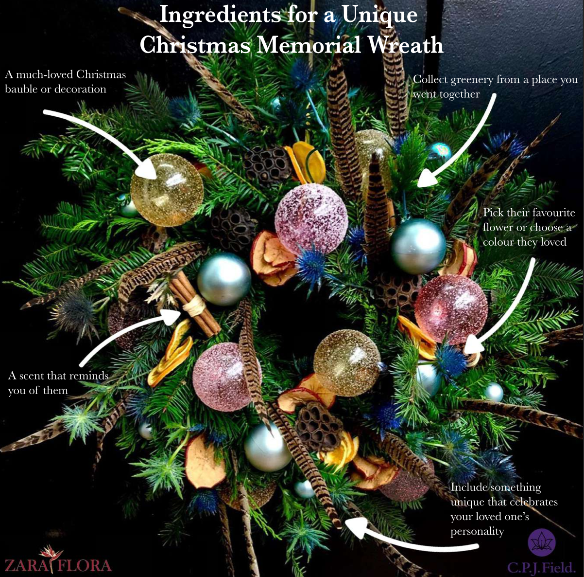 CPJ Field Christmas Memorial Wreath