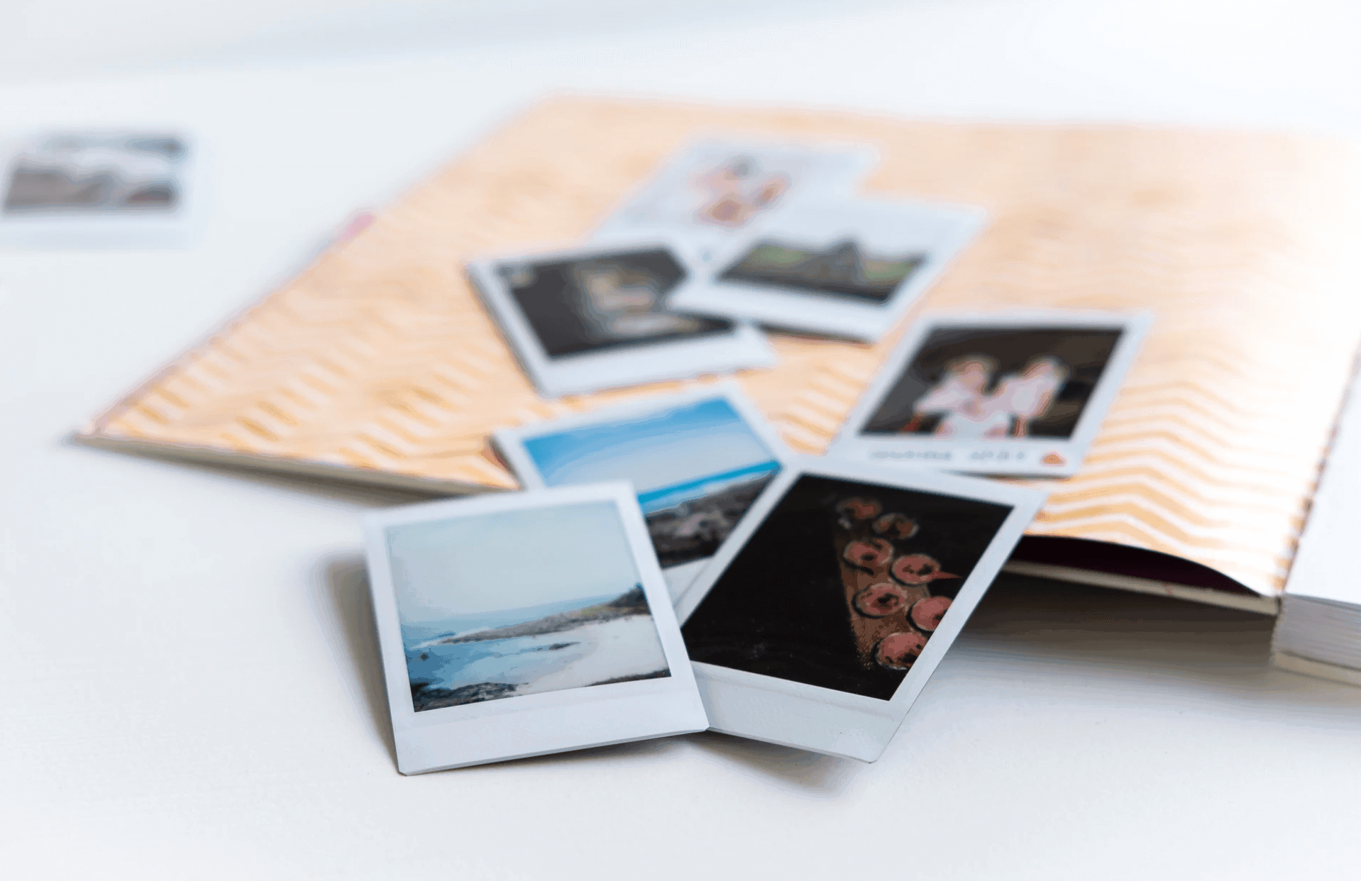 Memory book with photos